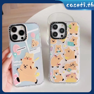 คูปองเคลม🎀เคสไอโ case for iphone 11 12 หมีน่ารัก มีสีสัน  เคส 14 13 12 11 pro max เคสโทรศัพท์มือถือที่สร้างสรรค์