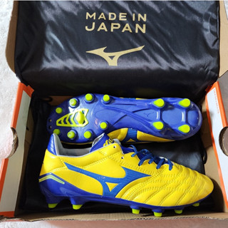 รองเท้า สตั๊ด ฟุตบอล มิซูโน่ Mizuno Morelia Neo MD หนังวัวแท้ ฟอกนุ่ม พิเศษ รุ่นท็อป ฟรี ของแถม ถุงผ้า + ดันทรง + กล่อง