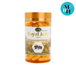 Natures King Royal Jelly 120 Cap นมผึ้ง 1000 mg. (07665)