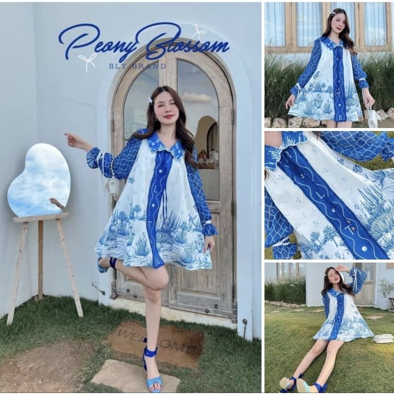 BLT Brand : Peony Blossom Mini Dress