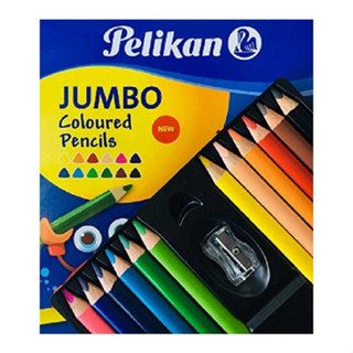 Pelikan สีไม้จัมโบ้ 12 สี ด้ามสามเหลี่ยม