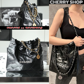 💯ชาแนล🍒CHANEL 22 HANDBAG🍒ผู้หญิง/กระเป๋าถือ มีหลายสีให้เลือก AS3260