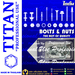 TITAN “PROFESSIONNAL USE” MADE IN THAILAND RP 4819 หัวน็อตหางปลา 3/8" #16 (5ตัวใน1แผง)