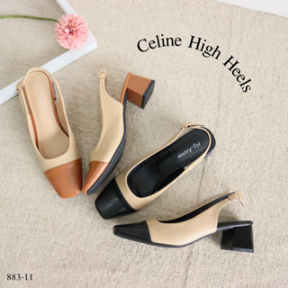 Mgaccess khaty High Heels Shoes 883-11 รองเท้าคัทชูรัดส้น