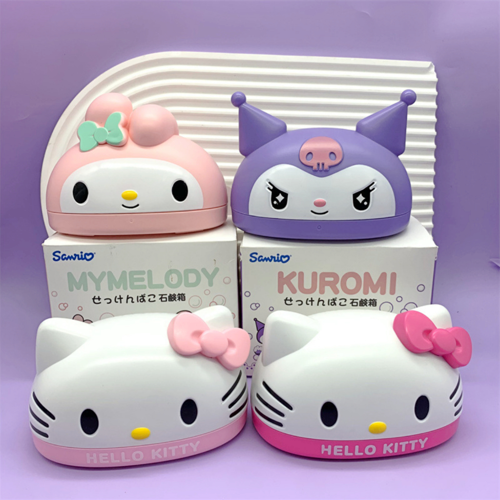 พร้อมส่ง กล่องสบู่ ที่วางสบู่ น่ารัก ลายการ์ตูน