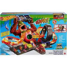 Hot Wheels Toxic Gorilla Slam Play Set ฮอตวีล ชุดกอริลลาจอมโหด รุ่น GTT94