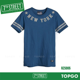 7th Street เสื้อยืดสกรีนลาย รุ่น New York Star (กรม) RZS005 ของแท้