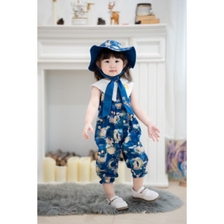 FM-Romper ลูกสาว ลายกระต่ายสุดน่ารัก มี 2 สีจ้า  เหลือง กับ น้ำเงิน