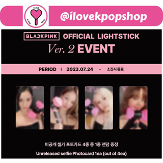 พร้อมส่ง แท่งไฟ BLACKPINK LIGHT STICK VER 2 ของแท้100% + 1การ์ดweverseใหม่