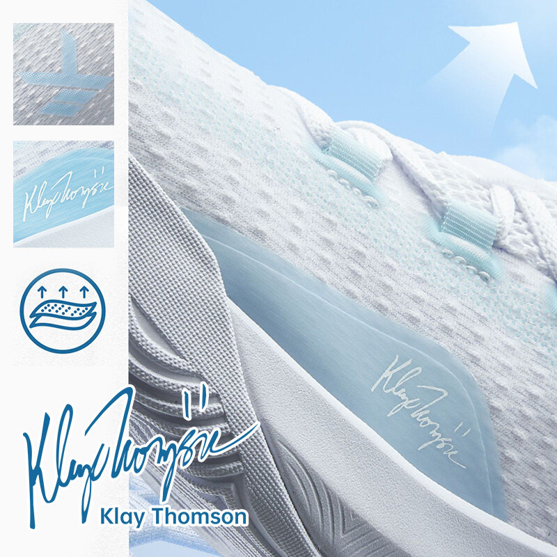ANTA KT FLY รองเท้าบาสเก็ตบอลผู้ชาย Klay Thompson A-SHOCK รองเท้าบาสแท้ 812331606 Official Store - รูปที่ 3