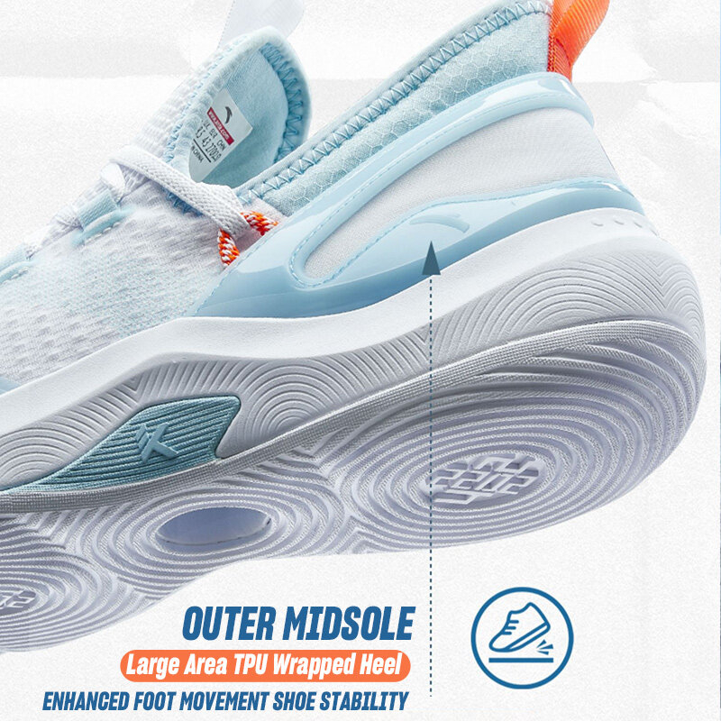 ANTA KT FLY รองเท้าบาสเก็ตบอลผู้ชาย Klay Thompson A-SHOCK รองเท้าบาสแท้ 812331606 Official Store - รูปที่ 5