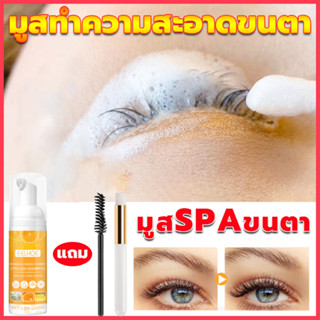 EELHOE 60ml มูสโฟมล้างขนตาโฟมทำความสะอาดขนตา มูสทำความสะอาดขนตาปลอม สปาโฟมขนตา โฟมสปาขนตา สำหรับช่างต่อขนตา Cleansing