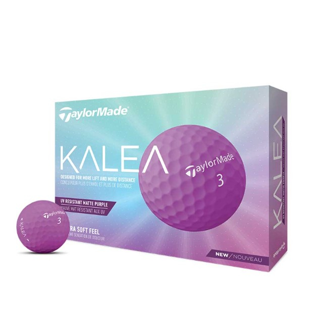 ลูกกอล์ฟ Taylormade KALEA GOLF BALLS สีสันสดใส สีส้ม/สีม่วง