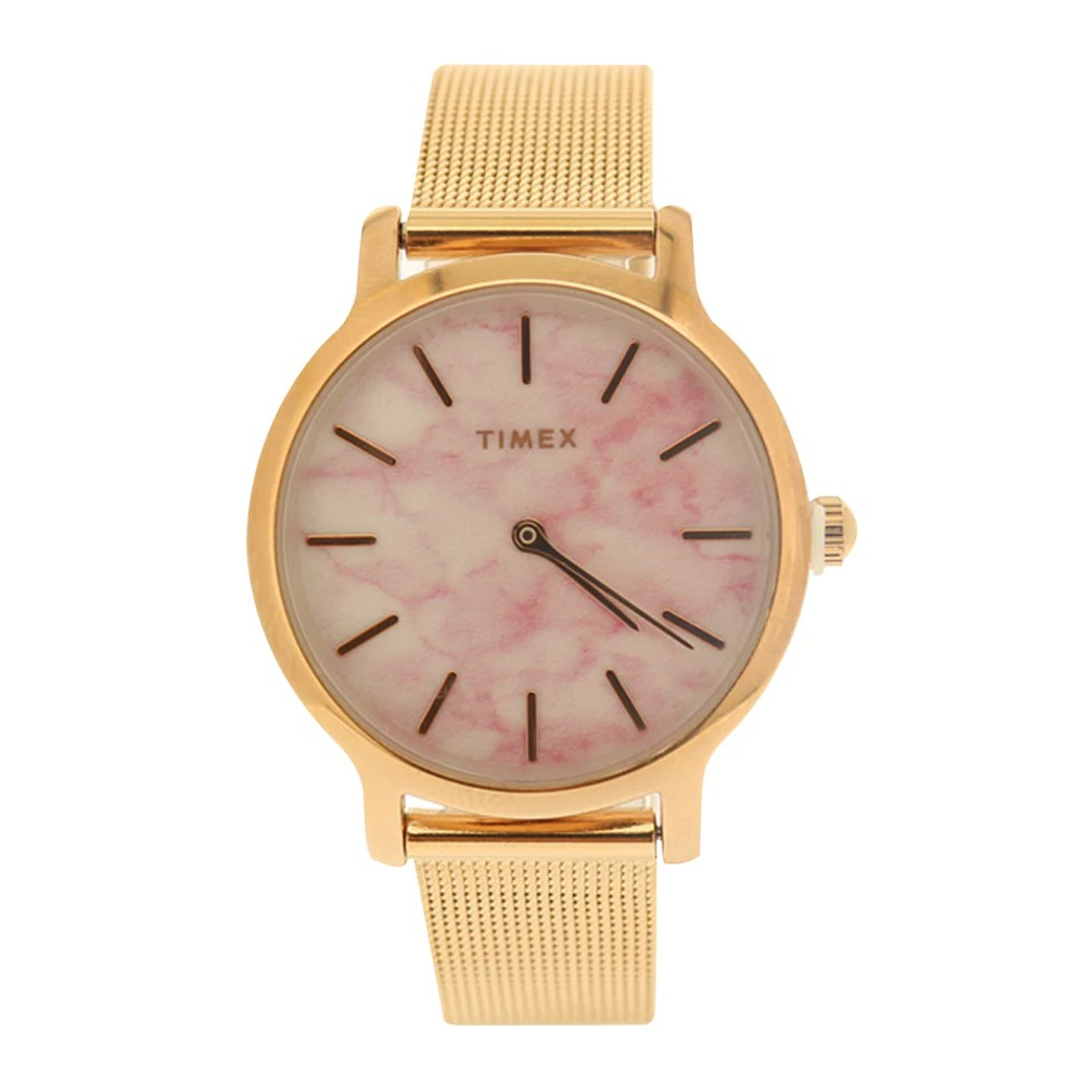 Timex TW2T81000 TRANSCEND นาฬิกาข้อมือผู้หญิง สายสแตนเลส Rose Gold-Tone หน้าปัด 31 มม.