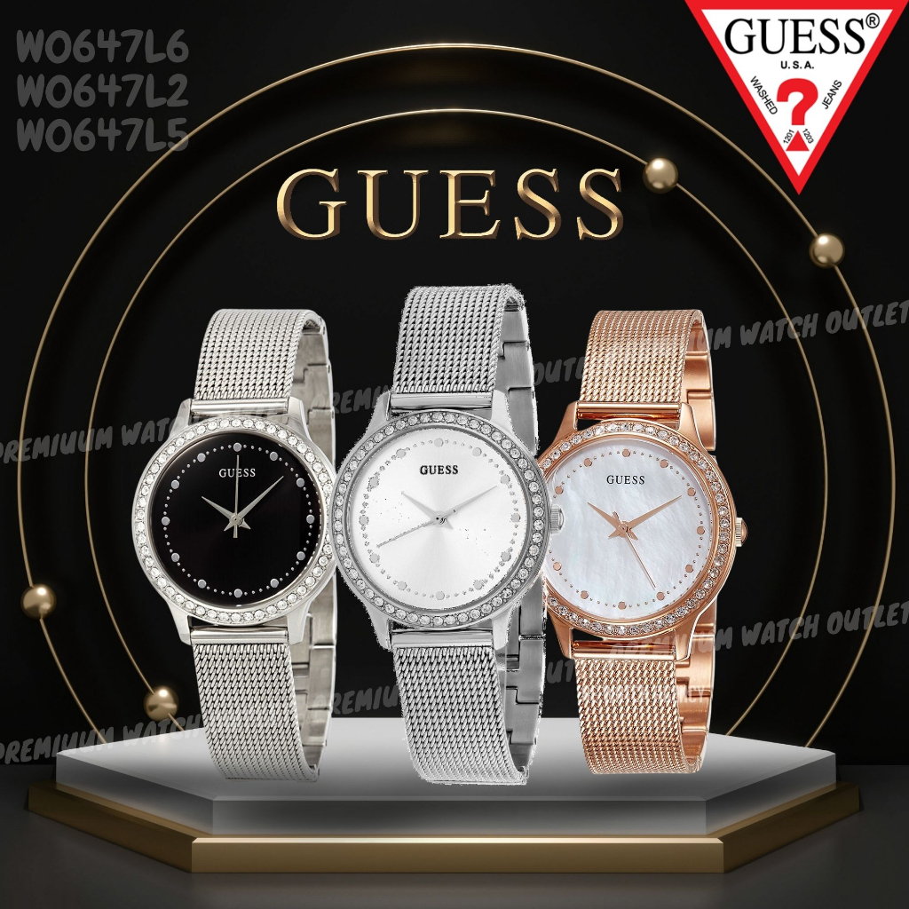 OUTLET WATCH นาฬิกา Guess OWG387 นาฬิกาข้อมือผู้หญิง นาฬิกาผู้ชาย แบรนด์เนม  Brandname Guess Watch รุ่น W0647L5