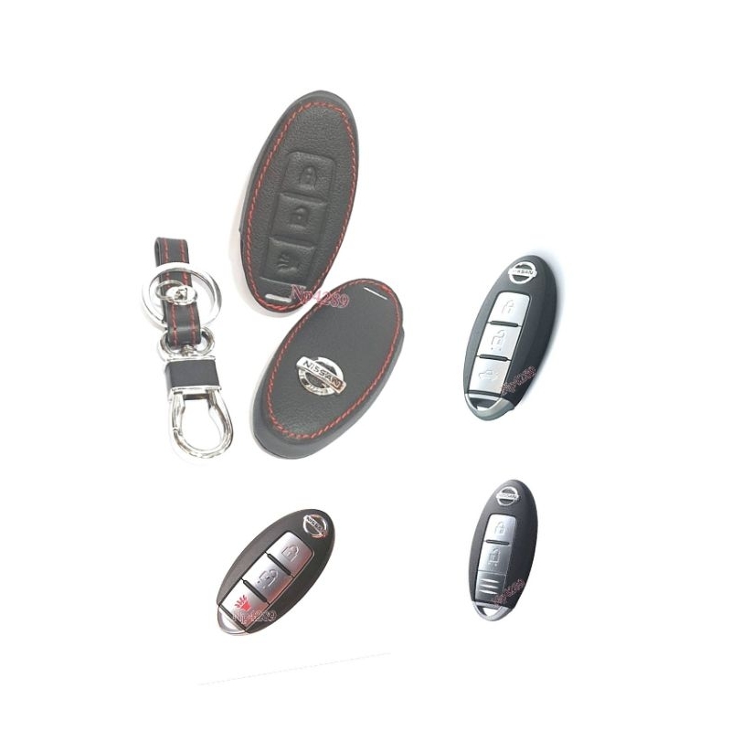 หุ้มกุญแจ รถยนต์ แบบหนัง ตัวรีโมท รถ Nissan Almera - 2020 / Nissan Kick E Power - 2020ชช
