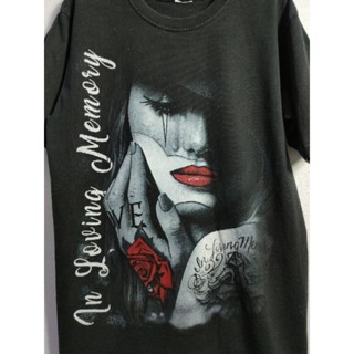 เสื้อยืด มือสอง ลายมันส์ สกรีนหน้า-หลัง อก 40 ยาว 27