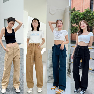 (กรอกโค้ด HELLOX9 ลด75฿) HELLOYELLOWLAND  | Hello cargo pants กางเกงคาโก้