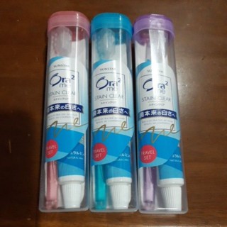 ยาสีพัน พร้อมแปรงสีฟัน ORA2me Stain Clear Travel Set