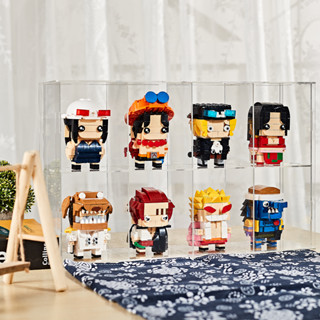 ตัวต่อเลโก้นาโนวันพีชแบบเฟือง Linkgo Lego One Piece King Luffy Naruto Generous Head Minifigure Sauron Figure 3D Assemble