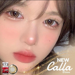 💕 [ มีค่าสายตา ] คอนแทคเลนส์ calla brown มีกลิตเตอร์กากเพชรในเลนส์