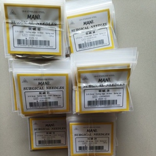 Mani SE ME Surgical Needles 3/8 circle edge 17.5mm 12 pcs./pack.