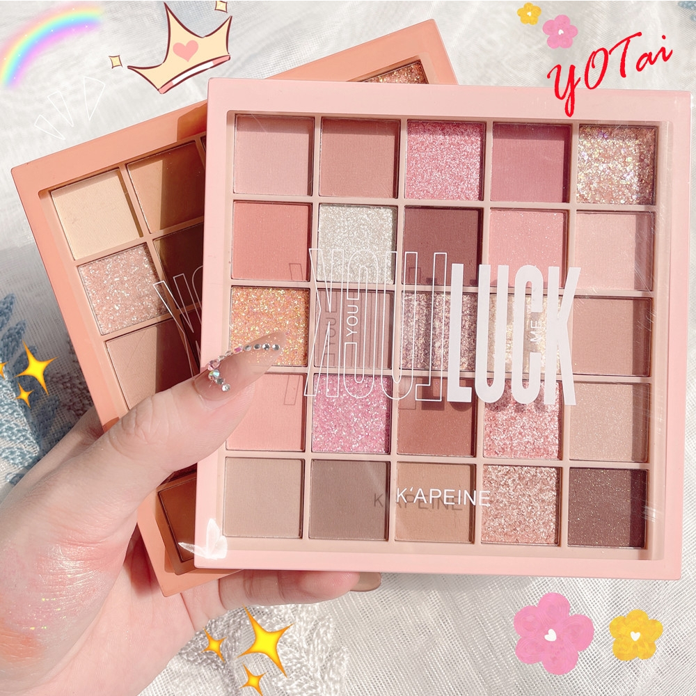 ซื้อ YOTAI อายแชโดว์ พาเลทอายแชโดว์ 25สี Eyeshadow เนื้อใยไหม เนื้อแมท ประกายชิมเมอร์ กลิตเตอร์ สีสวย กันน้ํา ติดทนนาน