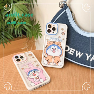 ❤️ส่งของขวัญ❤️ เคสไอโฟน 11 12 13 14 Pro Max โดราเอม่อน ความนิยม การ์ตูน แฟชั่น เรียบง่าย Case for iPhone สไตล์วรรณศิลป์