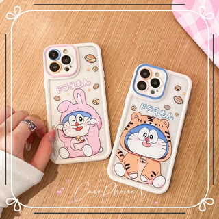 🔥สไตล์ใหม่🔥เคสไอโฟน iphone 11 14 Pro Max การ์ตูน น่ารัก โดราเอม่อน ปกป้องเต็มที่ เคส iphone 12 13 Pro Case for iPhone