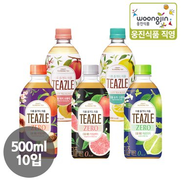 Woongjin Teazle Zero Lime Mint Tea/Peach Earl Grey Tea/ Grapefruit Black Tea