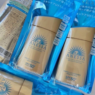 แพกเกจใหม่น้า💛 ANESSA Perfect UV Sunscreen Skincare Milk SPF50+ PA++++