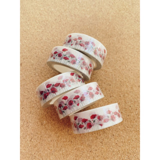 🪻 POPPY FLOWER WASHI TAPE 🪻 วาชิเทป เทป ดอกไม้ ป้อบปี้