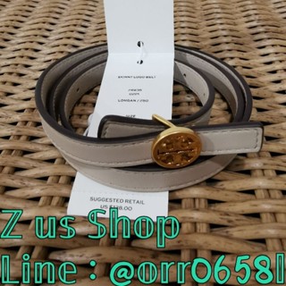 พร้อมส่งTORY BURCH 0.5" SKINNY LOGO BELT size xs, m.