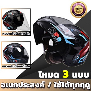 NIHON หมวกกันน็อค ทนทานต่อแรงกระแทก อเนกประสงค์ ABSวัสดุป้องกัน เต็มใบ ชาย helmet motorcycle