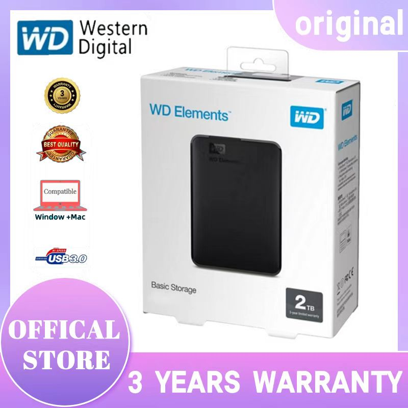 Western Digita external harddisk 2 TB Harddisk External usb 3.0 HDD Portable Storage