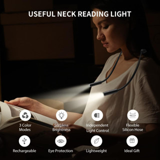 ไฟฉายคล้องคอ ดีไซน์ ทันสมัย รุ่น K621 (Hankmore K621 Rechargeable LED Reading Light)