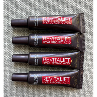 *แพค 4 หลอด* ลอรีอัล  รีไวทัลลิฟท์ ครีม ไฮยาลูรอนิค แอซิด พลัมปิง เดย์ครีม L’Oréal Hyaluronic Acid PLUMPING DAY CREAM