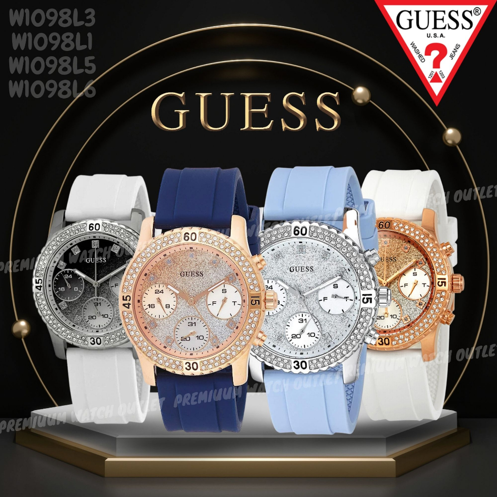 OUTLET WATCH นาฬิกา Guess OWG351 นาฬิกาข้อมือผู้หญิง นาฬิกาผู้ชาย แบรนด์เนม  Brandname Guess Watch รุ่น W1098L6