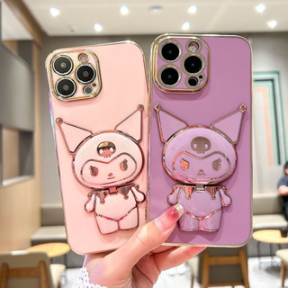 เคส กระจกคุโรมิ ตั้งได้ สำหรับรุ่น Realme C53 C55 C12 C15 C25 C21 C21y C25y C11 C30 C30s Realme 5 5i 6i C3 C33