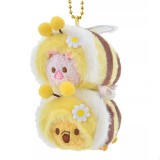 [ส่งตรงจากญี่ปุ่น] พวงกุญแจตุ๊กตาดิสนีย์ Disney Tsum Tsum Pooh &amp; Piglet Bees Japan New Disney Store