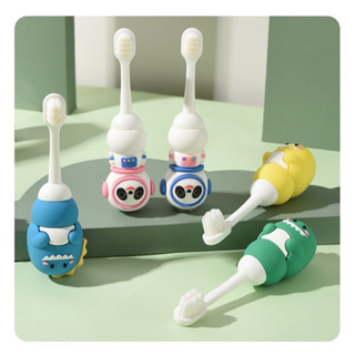 แปรงสีฟันเด็ก ขนนุ่ม แปรงสีฟันไดโนเสาร์ หมีอวกาศ toothbrush kids toothbrush baby toothbrush