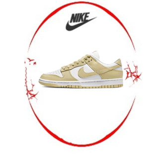 ของแท้ 100 %Nike DunkLow"TeamGold"รองเท้าผ้าใบทรงเตี้ยกันลื่นแบบย้อนยุคอินเทรนด์ที่ดูดซับแรงกระแทกสำหรับผู้ชายและผู้หญิง