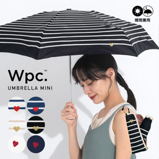 ร่มพับ Wpc. Heart Embroidered Border UV Cut 90% ร่มกันแดด ร่มกันยูวี ร่มญี่ปุ่น