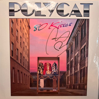 แผ่นเสียง LP วง POLYCAT อัลบั้ม 80 Kisses + ลายเซ็น