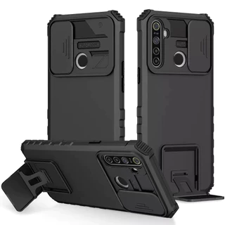 เคสกันกระแทก กันรอยกล้อง Case Oppo Realme 5 5s 5i Realme 6i เคสโทรศัพท์ มีขาตั้ง ตั้งได้ ส่งจาทไทย