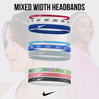 Nike Collection ไนกี้ ผ้ารัดศีรษะ ผ้าคาดผม Mixed Width Headbands3PK N.000.2548.905 / N.000.2548.405 / N.000.2560.922