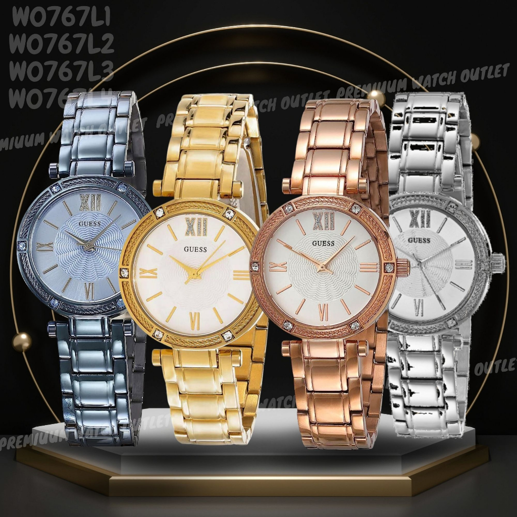 OUTLET WATCH นาฬิกา Guess OWG354 นาฬิกาข้อมือผู้หญิง นาฬิกาผู้ชาย แบรนด์เนม  Brandname Guess Watch รุ่น W0767L1
