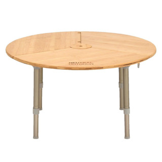 โต๊ะพับ Neutral Outdoor Bamboo Round Table Mini โต๊ะกลมพื้นไม้ไผ่ ใช้วางของระหว่างแคมปิง เบา ทำความสะอาดง่าย พกพาสะดวก