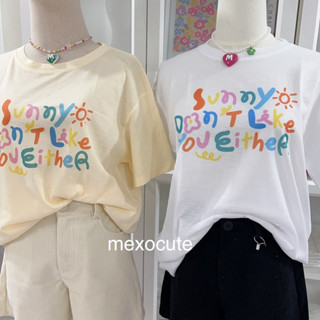 พร้อมส่ง ♡MEXOCUTE เสือยืดผ้าTC | Sunny