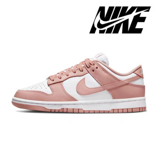 Nike Dunk Low "Rose Whisper" Retro รองเท้าผ้าใบสีชมพูกุหลาบน้ำหนักเบากันลื่น